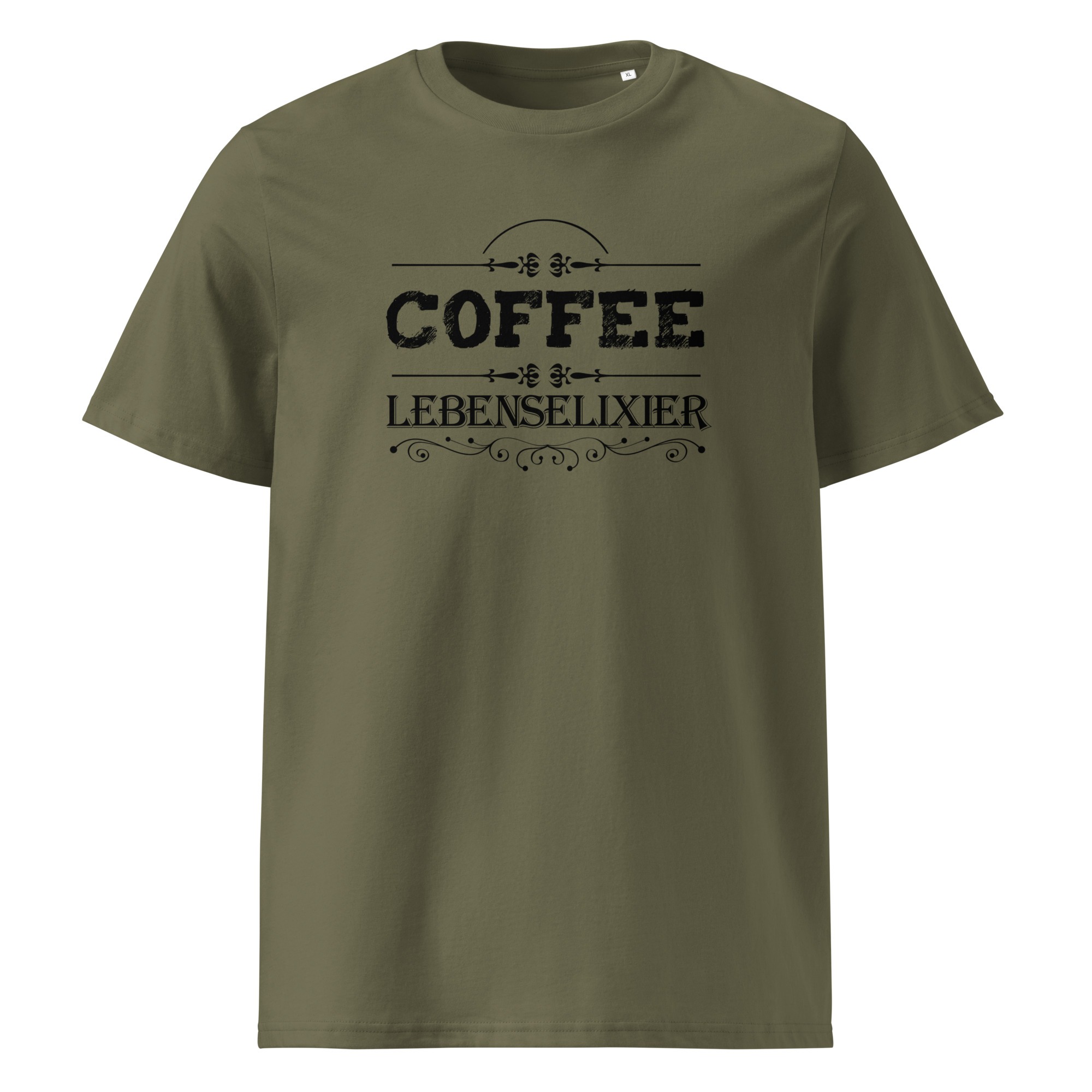 Kaffee Lebenselixier coffee - Unisex-Bio-Baumwoll-T-Shirt