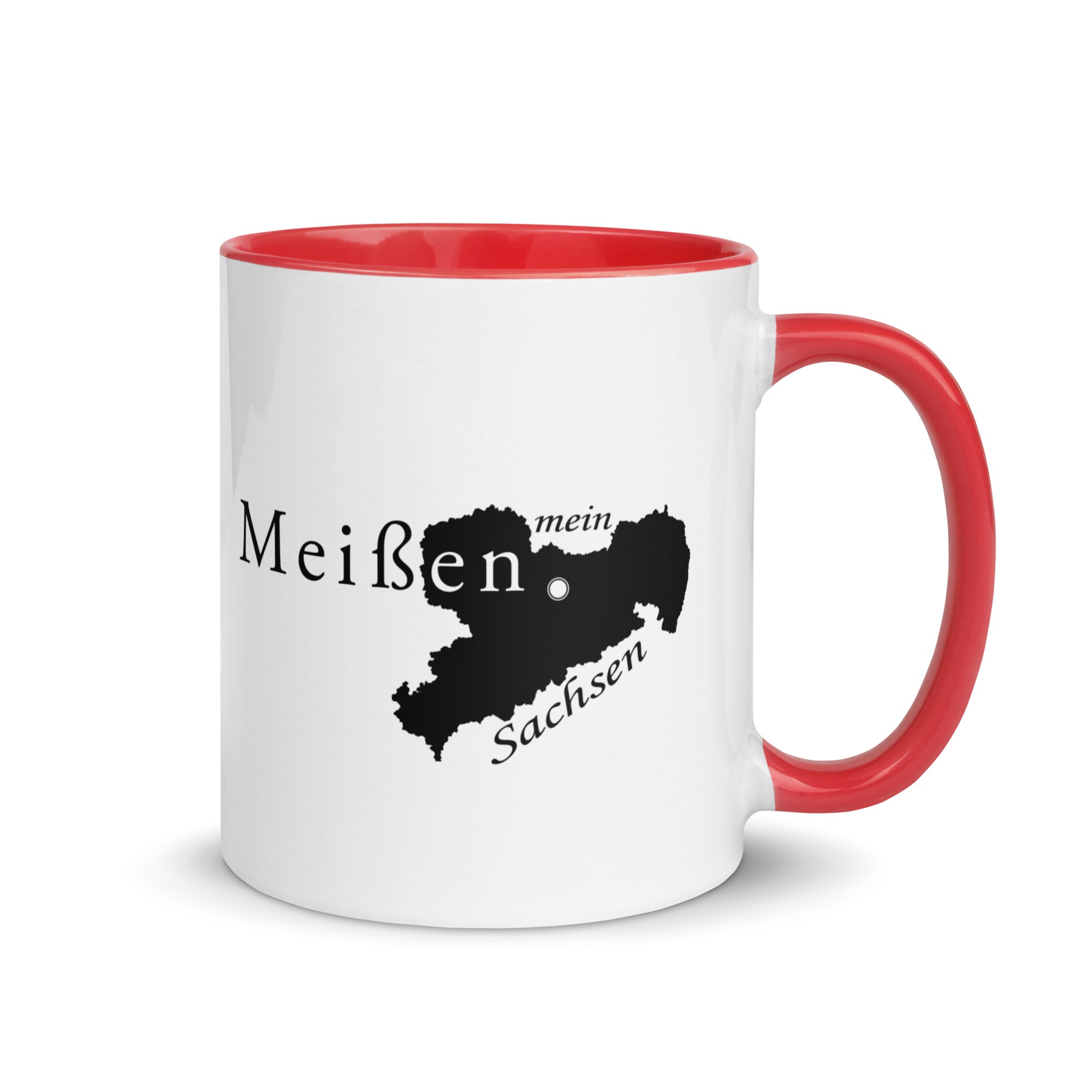 Meißen - mein Sachsen - Tasse mit farbiger Innenseite
