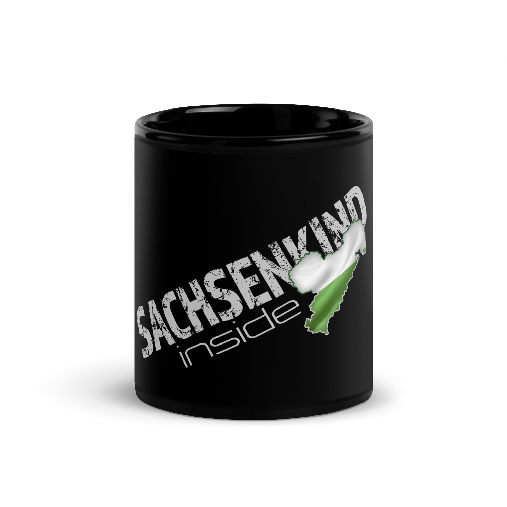 SACHSENKIND - Inside - Sachsen - Schwarze glänzende Tasse